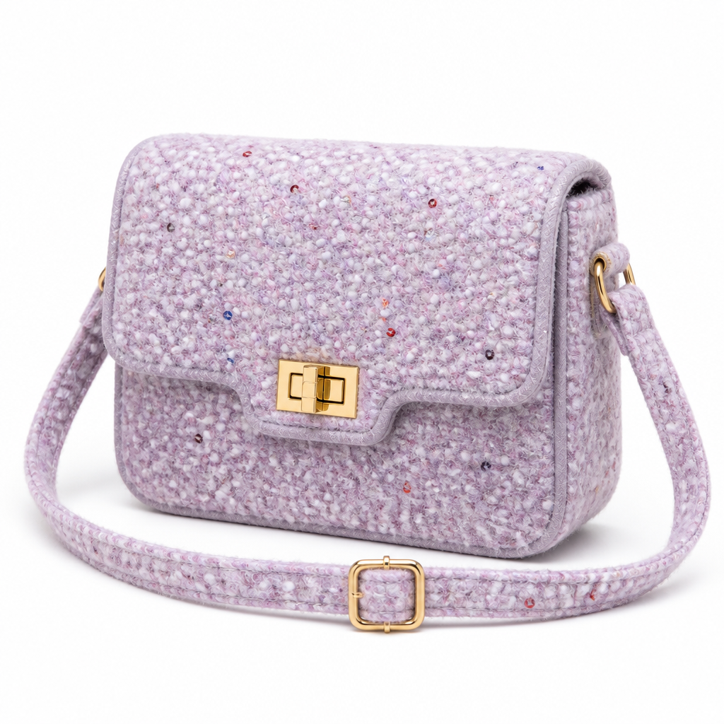 ເນື້ອຜ້າ Sequin Boucle Sequin Boucle Fabric
