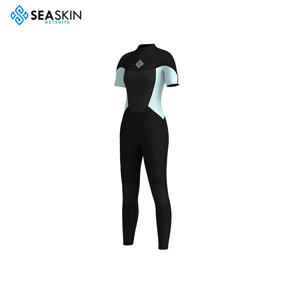 Seaskin Diving Suit Neoprene Back Zip Menina feminina