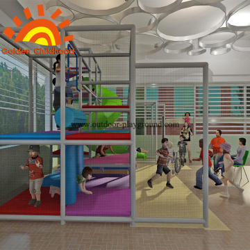 Kids Play Structure Equipment Dengan Tube Slide