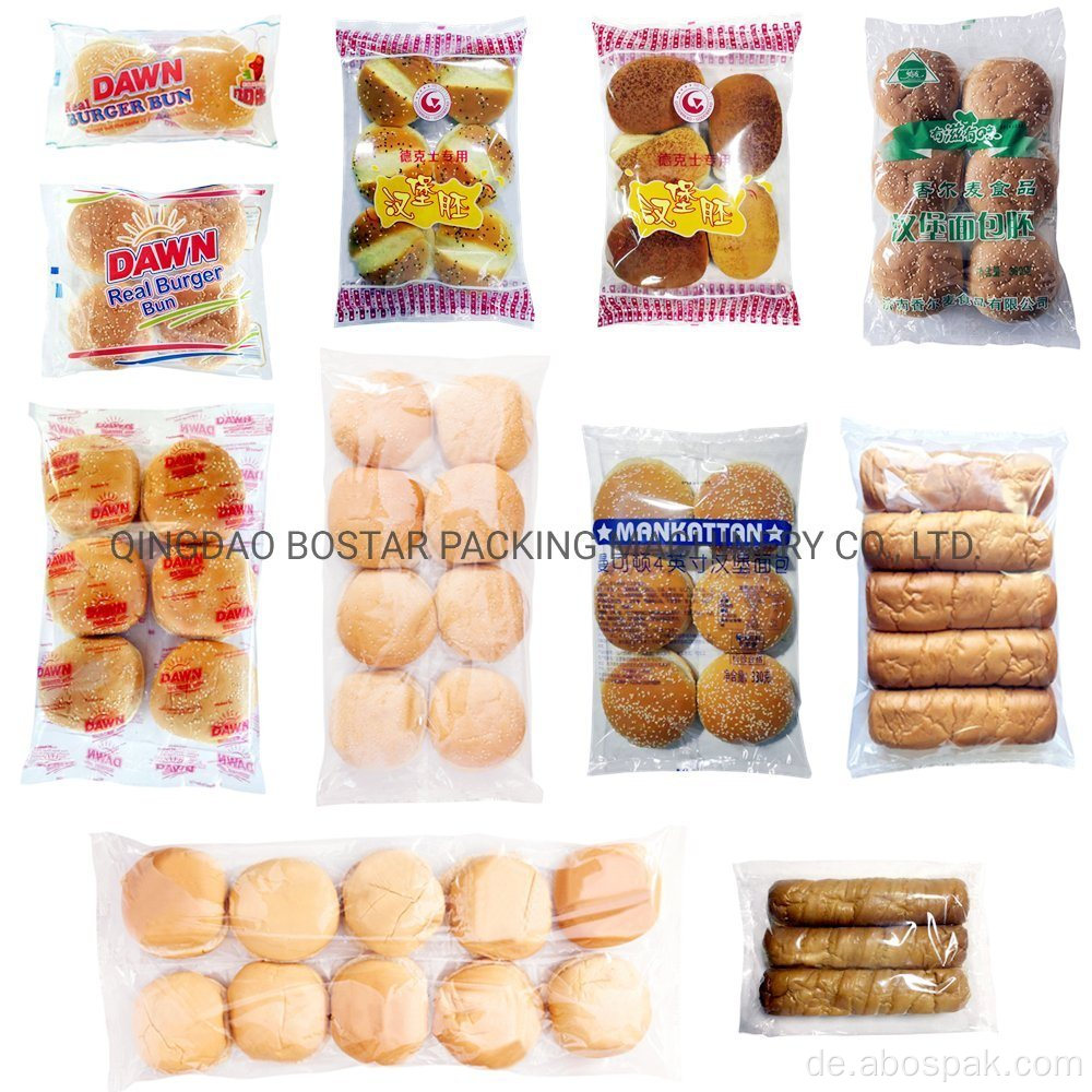 Automatische Tiefkühlkost gedämpfte Brötchen-Kissen-Verpackungsmaschine