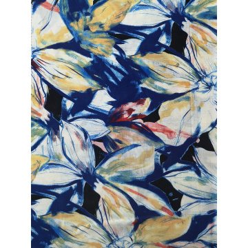 Hand-draw Rayon Challis 30S Air-jet Printing Fabric