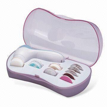 Electric Clean/Beauty Set, 9 Attachments, Available for Face, Hand and Nails