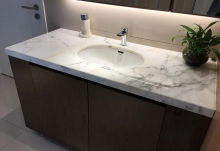 Handwashing basin marble natural stone countertop