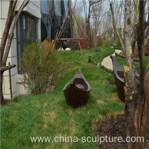 Simulation Fiberglass outdoor sculpture--Boat