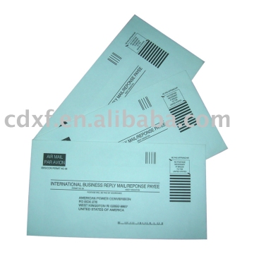 international business reply mail envelope