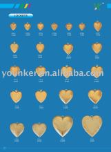 Fashion Brass Heart Lockets Charm Pendant