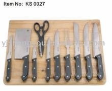 knife set with cutting board