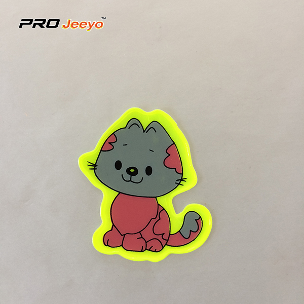 Reflective Adhesive Pvc Cat Shape Stickers For Children Rs Dw008