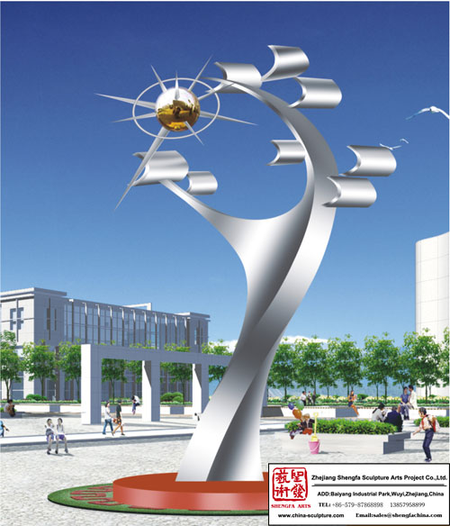 Environment-Friendly Stainless Steel Sculpture