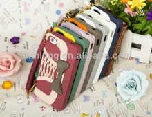 2013 Newest Silicone Bowknot Wallet Fancy Luxury Cell Phone Cases for Sumsung 9300/ 9500/ 7100 "11"