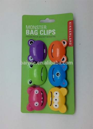 plastic monster bag clip,high quality ABS bag clip