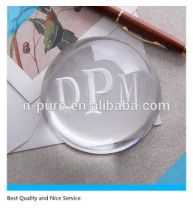 3D laser crystal hemisphere,hemisphere crystal paperweight