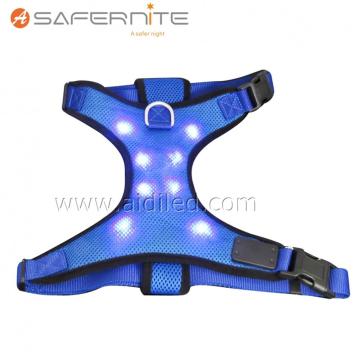 Led Glow Night Safety Dog Harness