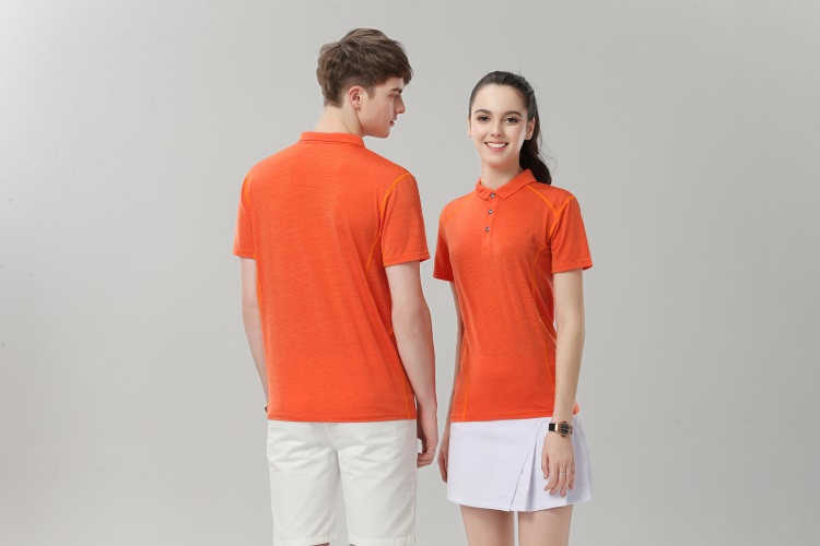 Orange collar shirt 