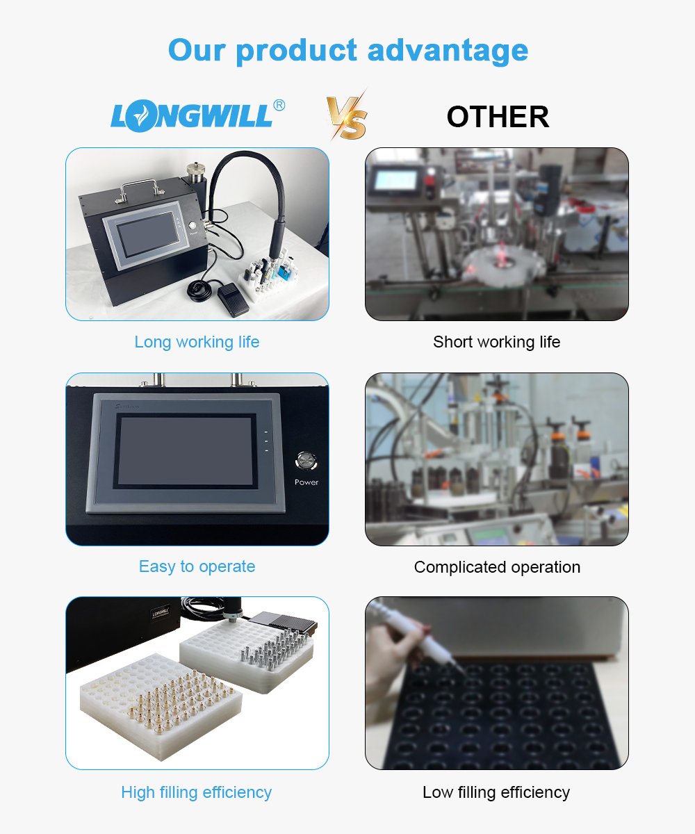 Máquina de enchimento semi -automática semi auto vape filling machine