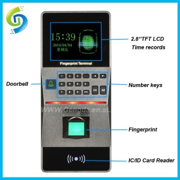 Security Biometric Fingerprint Intelligent RFID Time Attendance Recording