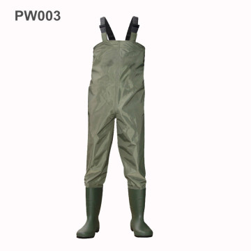 Zhejiang Hangzhou Factory Supplier Nylon Fishing Chest Wader,nylon pvc chest waders