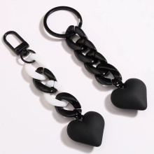 Couple Cute Heart Shape Personalized Keychain - Promotional Girlfriend Gift