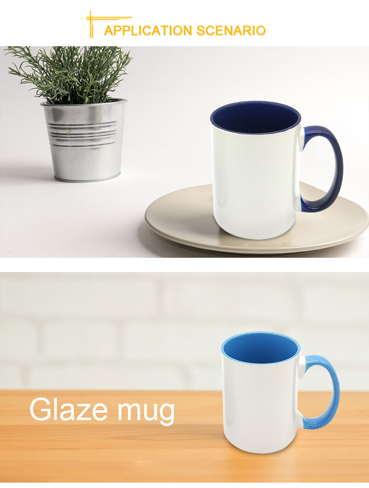 High Quality Glazed colour mug home daily ceramic mug