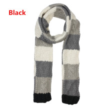 popular fancy checked acrylic knitted crochet scarf