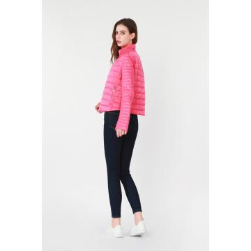 Áo khoác ngắn màu hồng