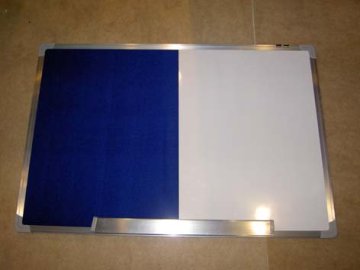 memo board with cloth and white board