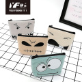 Custom cute cartoon cat PU pencil case