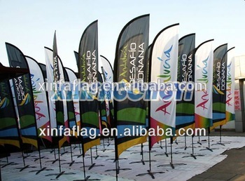 beach feather banners