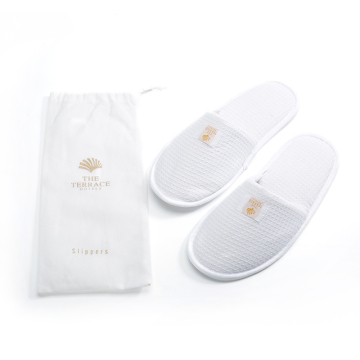 Close toe slippers waffle slipper with bag