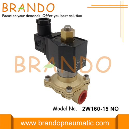 Valvola del solenoide in ottone d&#39;acqua normalmente aperta 1/2 &#39;&#39; 2W160-15-NO