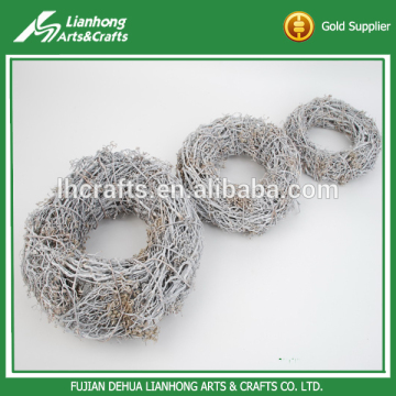 Handmade home ornament white rattan inside flower planter