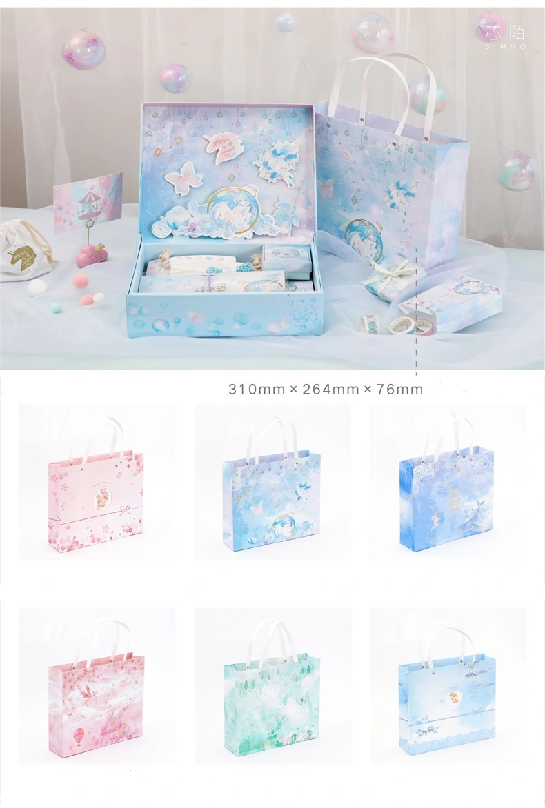 Greeding Card and stationery Gift Box &Gift Bag Set