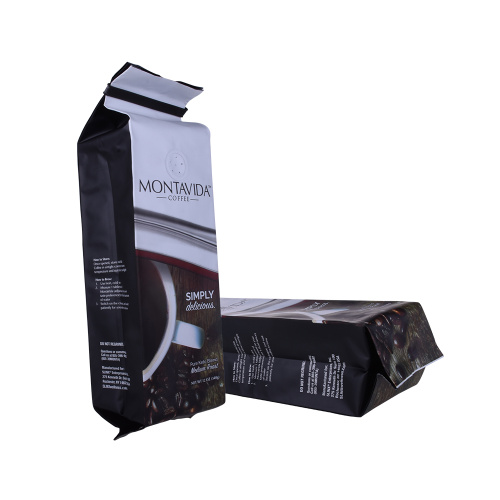 Custom Printed Black Ziplock Foil Coffee Bags