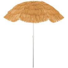 6 Foot (1.8 Meter) Sea Palm Leaf Synthetic Thatched Umbrella for Outdoor Tiki and Hula Decor