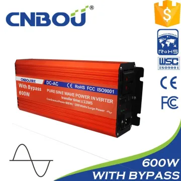 50HZ 24V 220V 600W home inverter with bypass