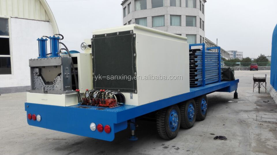 SX-ABM-1200-800 hydraulic long span zinc-plate steel coil market/marketplace roof forming machine