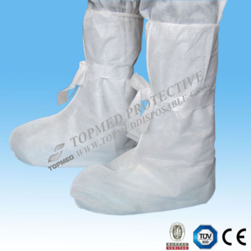 Disposable PP/SMS Nonwoven Boot Cover with Tie on