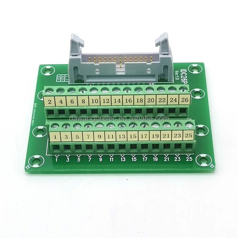 thumbnail image 2 of MDFLY IDC26 26-Pin Breakout Board With Screw Terminals – Din Rail Compatible 2 of 3