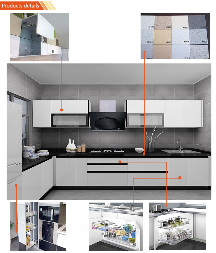 Chinese supplier new rta cabinets custom modern kitchen cabinets units with pantry