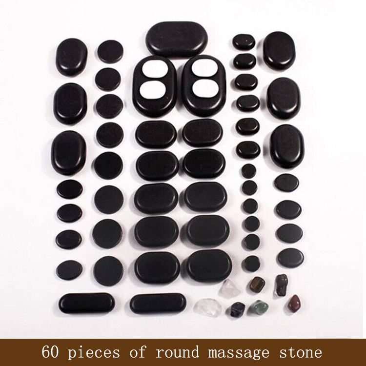 SPA natural volcanic stone massage kit hot stone massage set