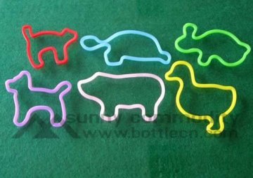 sc070109 pet shape Pack crazy animal shape rubber band