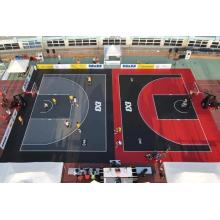 PP Flooriage de terrain de basket-ball extérieur plancher de sport