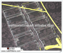 100ct Clear Plastic Casino chip tray Poker chip shelf For 45MM Poker Chips
