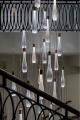 Acqua a forma di goccia personalizzata Lumo alto Swarovski Hotel grande lampadario decorativo