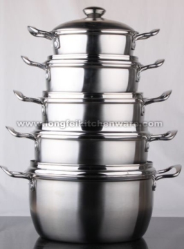 5PCS Stainless Steel Sauce Pan Set