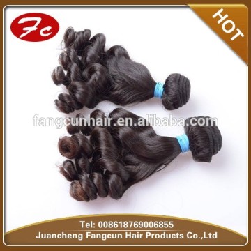 Natural Fumi hair weft virgin Indian remy temple hair weft Fumi human hair