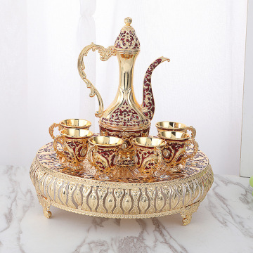 Eco-Friendly Metal Wine Pot Set - Wholesale Wine Divider Cup Set for Home Use