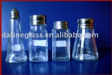 supply transparent glass condiment set