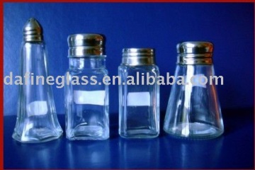 supply transparent glass condiment set
