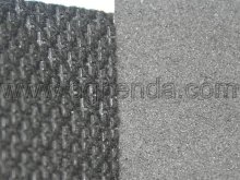 Black PP cambrelle nonwoven fabric bond black 2mm EVA foam for shoes